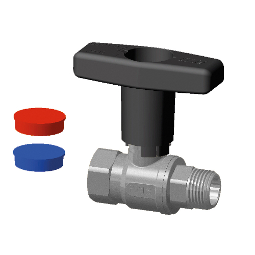 Кран шаровый хромированный ВР-НР  FAR (FS 3097)