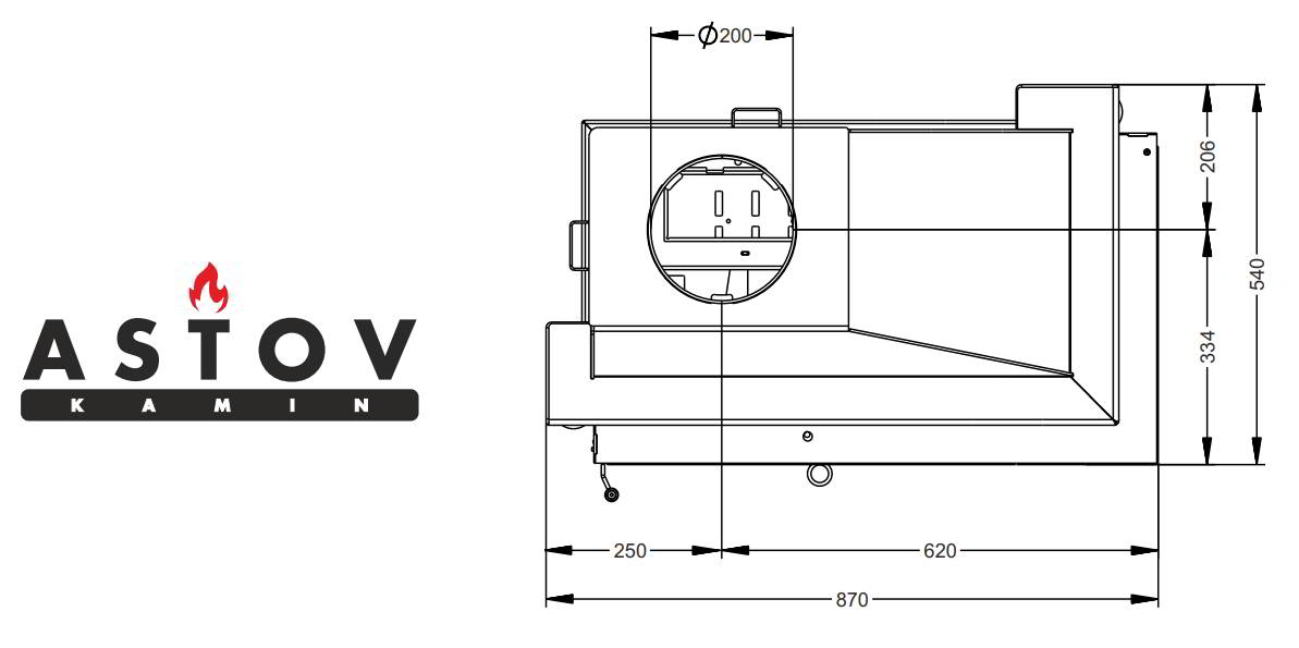Топка ASTOV П2С 800