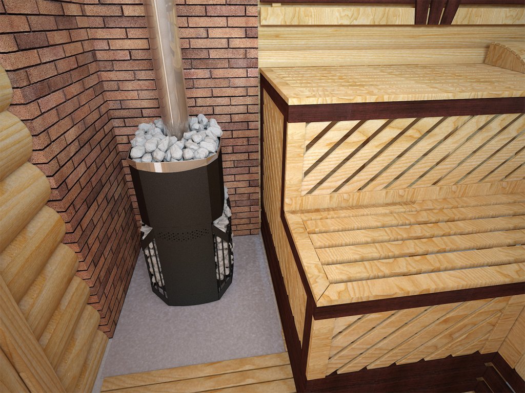 Печь банная Теплодар Русь-сетка 18 Л