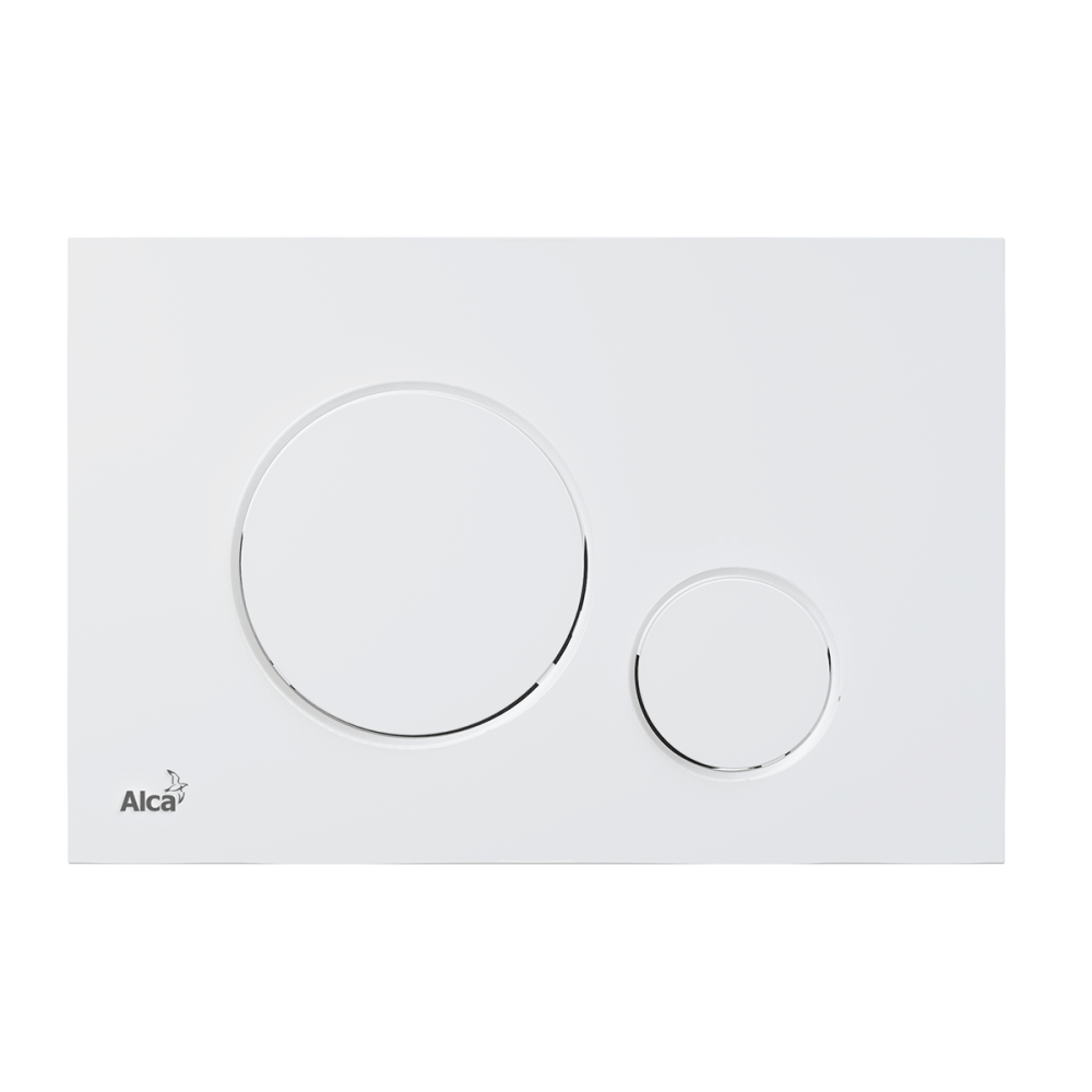 Кнопка управления для скрытых систем инсталляции, белый-мат Alcaplast M676 THIN