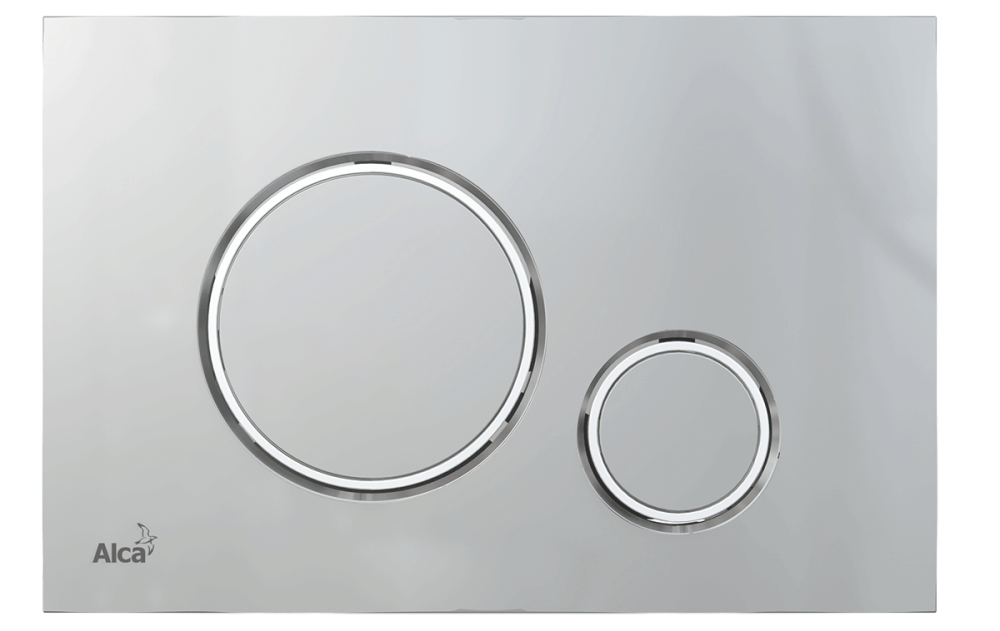 Кнопка хром-мат/хром-глянец Alcaplast M772 THIN