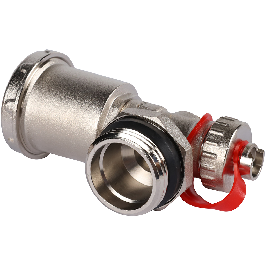 Регулируемый концевой фитинг с дренажным вентилем, автоматический воздухоотводчик 1" ROMMER (RMS-1001-010001)