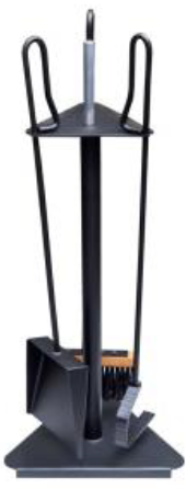 Каминный набор (черный матовый)