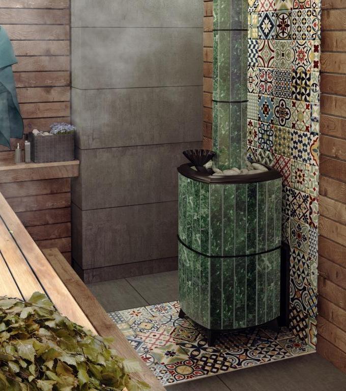 Печь банная Термофор (TMF) Альфа Гардарика Inox ЧДБСЭ ЗК серпентинит