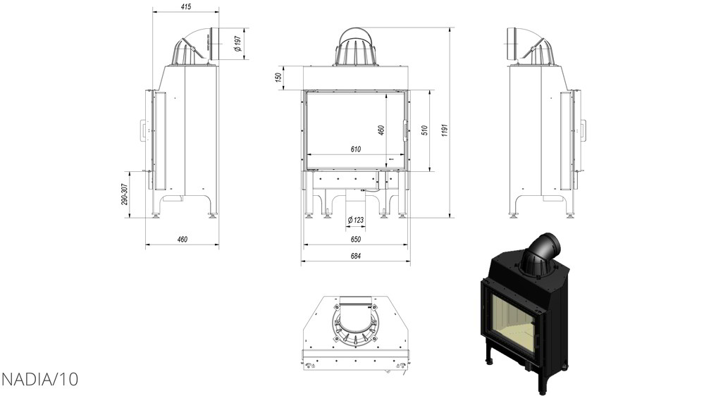 Топка Kratki Nadia 10