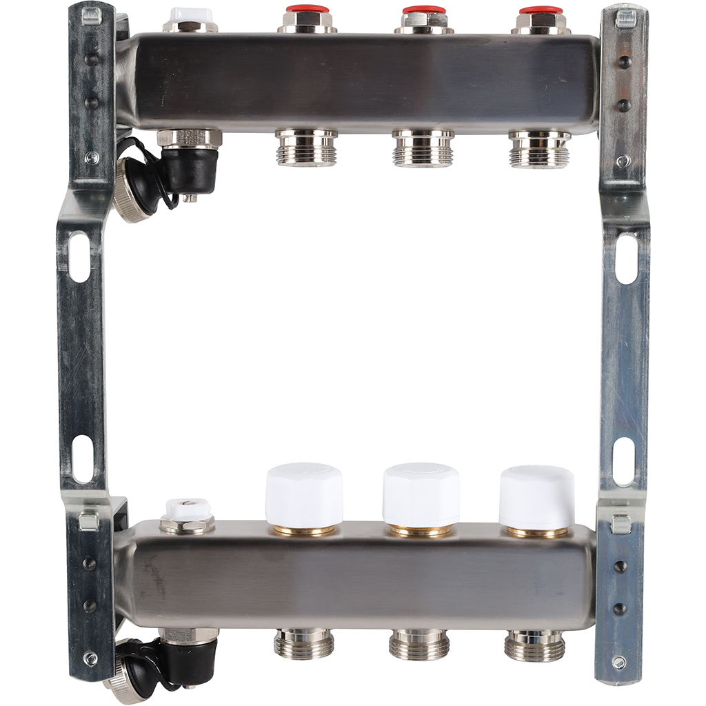 Коллектор из нержавеющей стали без расходомеров ROMMER (RMS-3201)