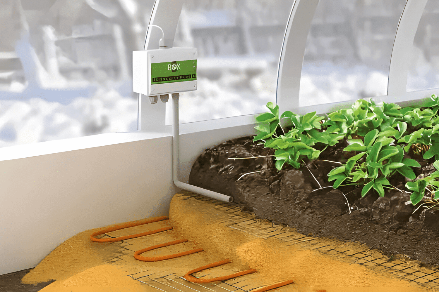 Электрообогрев грунта в теплицах и парниках