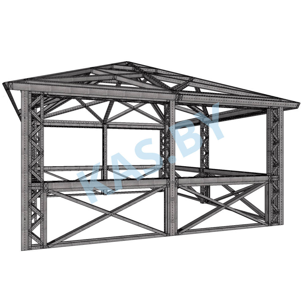 Каркас беседки из ЛСТК 4,5 х 4,5 м