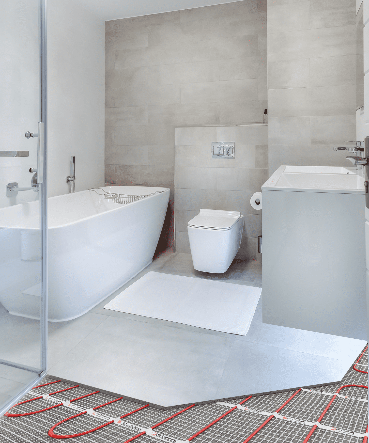 Комплект теплого пола для ванной и санузла