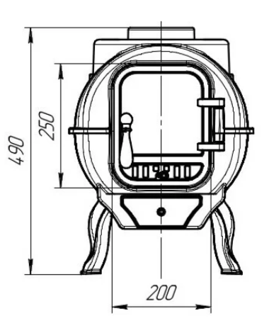 Печь-камин ProMetall "ТАЙГА"