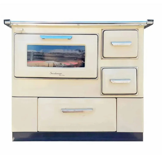 Печь-камин MBS 7 New Line R кремовая с крышкой