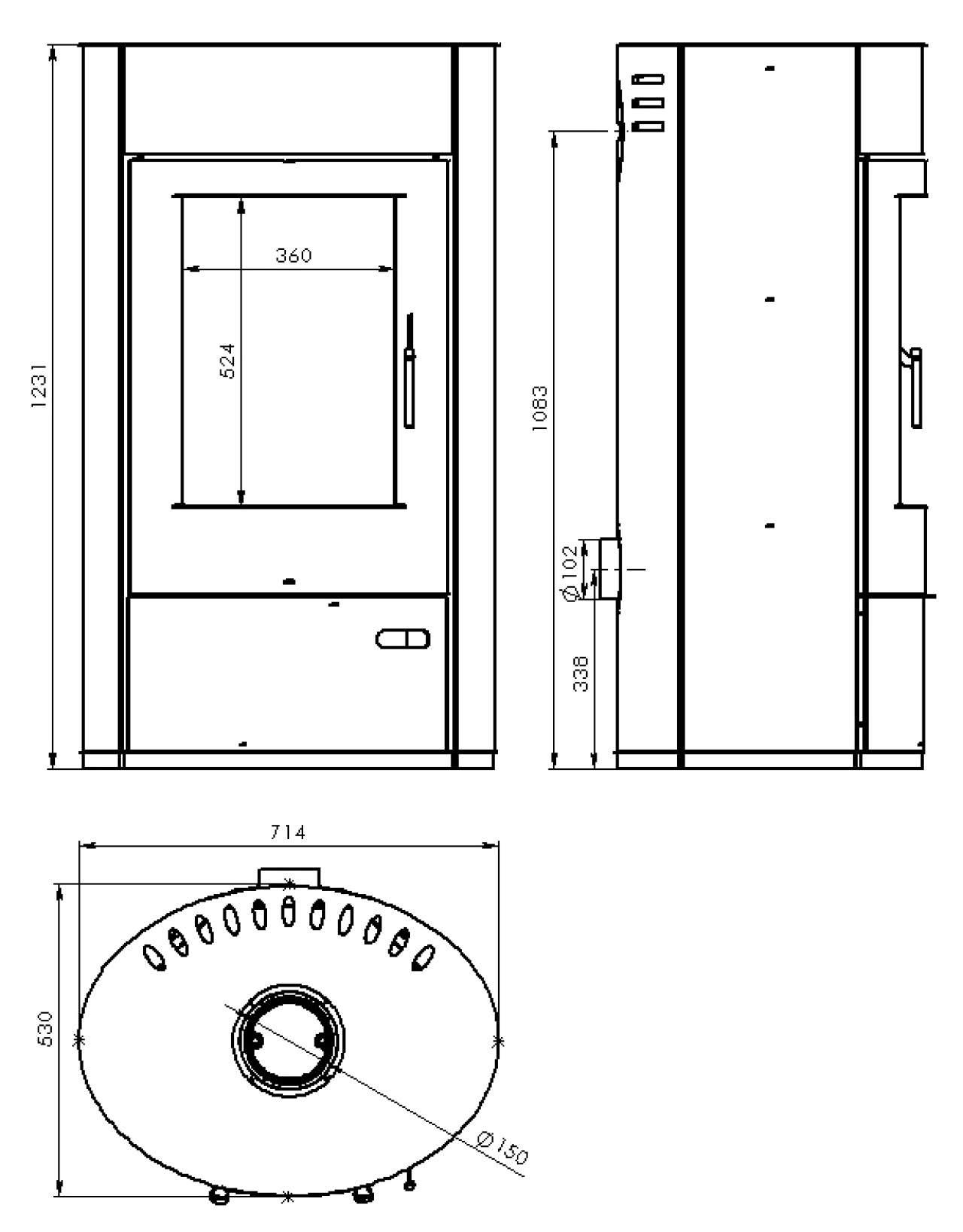 Печь-камин МЕТА-БЕЛ “ДУНАЙ” АОТ 11.0