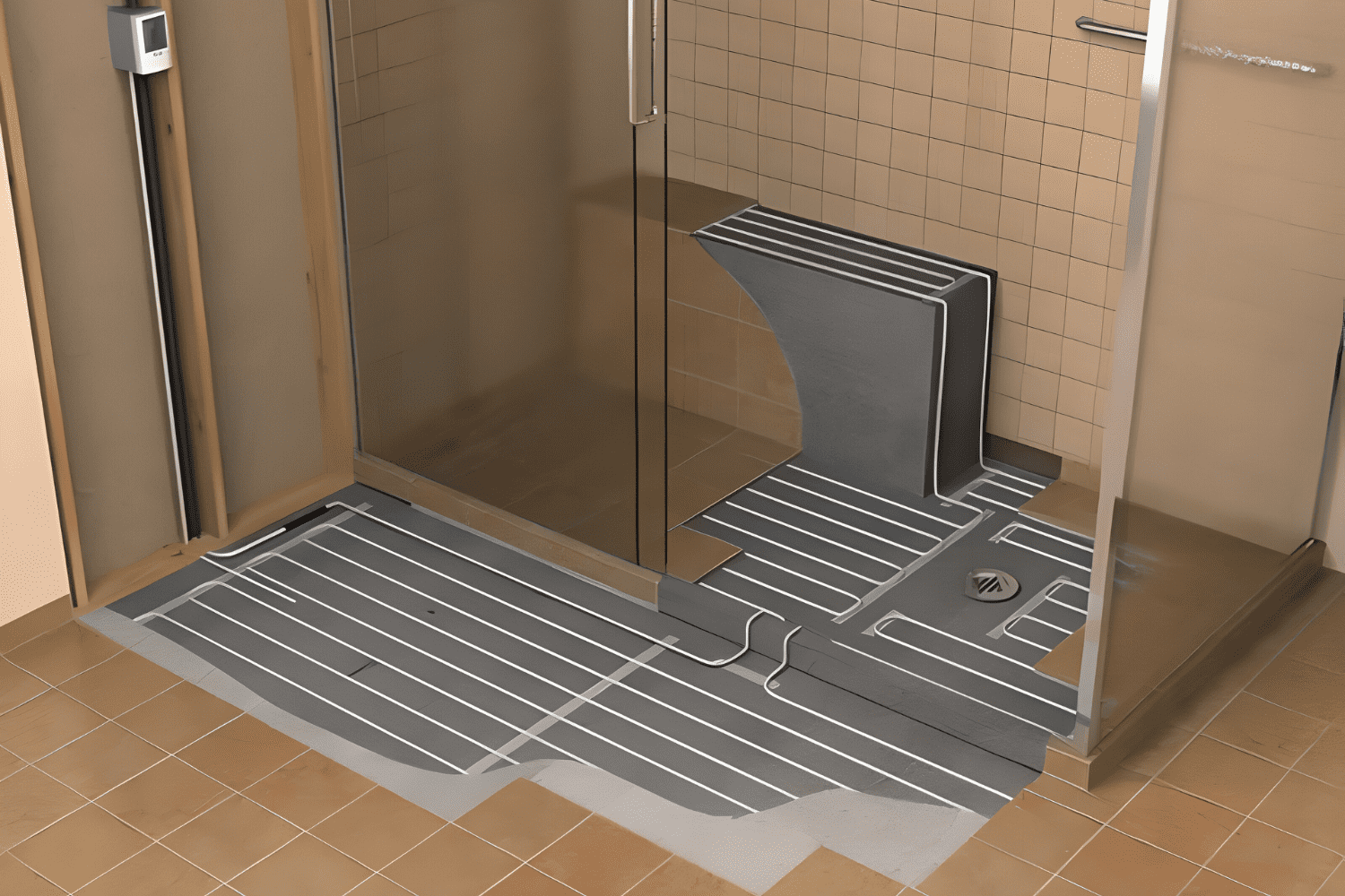 Комплект теплого пола для ванной и санузла