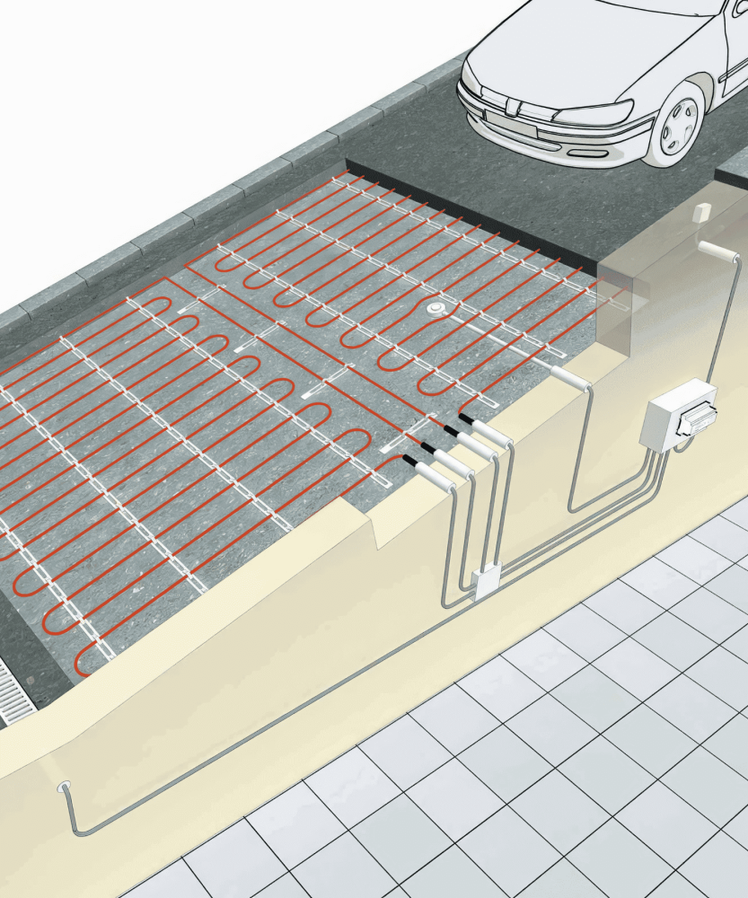 Электрообогрев ступеней и площадок