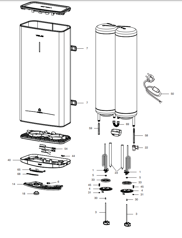 Электрический водонагреватель ARISTON ABS VLS PRO INOX R 80 (3700687)