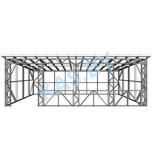 Каркас беседки из ЛСТК 4 х 8 м