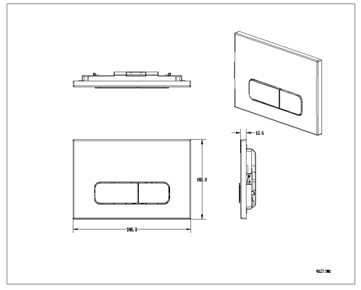 Комплект 5 в 1инсталляция с унитазом BURKE MOD1 с клавишей смыва Тип 02 белый глянец, унитаз SKANDENBORG RIMLESS безободковый с сидением [200.02.WW.125W]