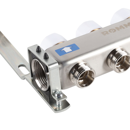 Коллектор из нержавеющей стали без расходомеров ROMMER (RMS-3201)