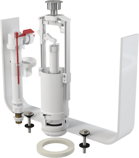 Выпускной комплект со СТОП кнопкой AlcaPlast SA2000SK 1/2″ CHROM