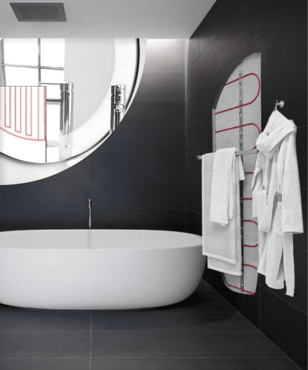 Комплект теплого пола для ванной и санузла