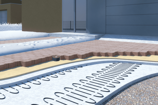 Электрообогрев ступеней и площадок