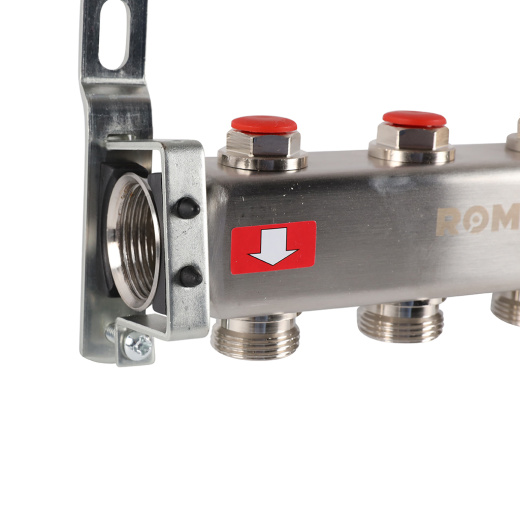 Коллектор из нержавеющей стали без расходомеров ROMMER (RMS-3200)