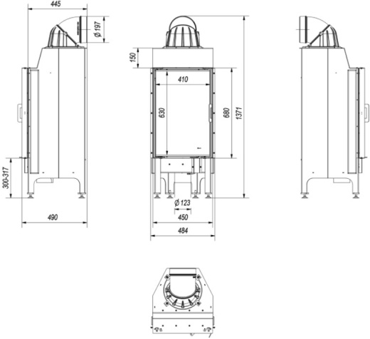 Топка Kratki Nadia 9 кВт