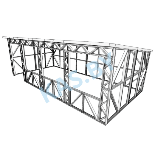 Каркас беседки из ЛСТК 4 х 8 м