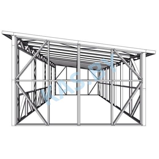 Каркас беседки из ЛСТК 4 х 8 м