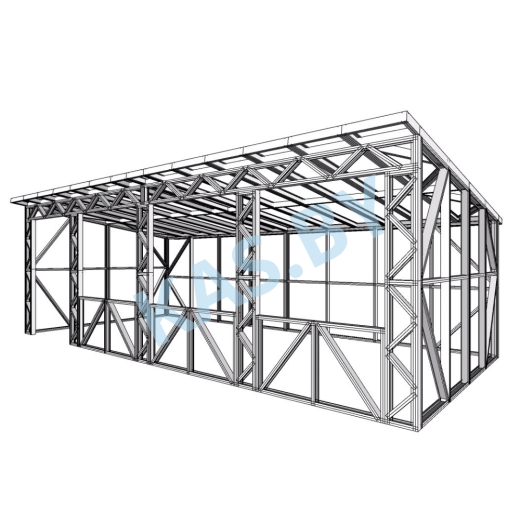 Каркас беседки из ЛСТК 4 х 8 м