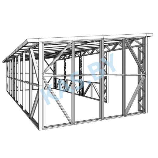 Каркас беседки из ЛСТК 4 х 8 м