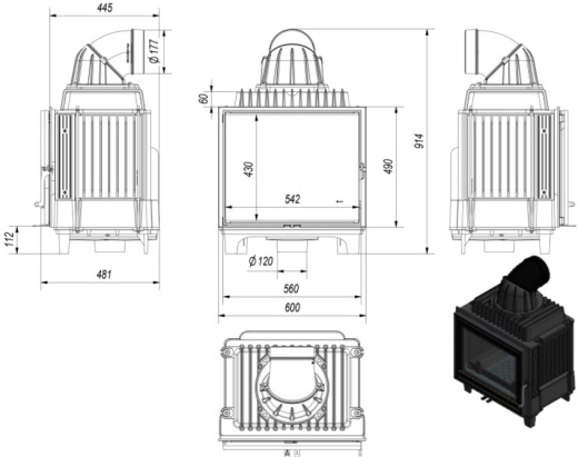 Топка Kratki Franek 10 кВт