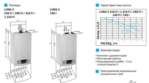 Газовый котел BAXI LUNA -3 310 Fi