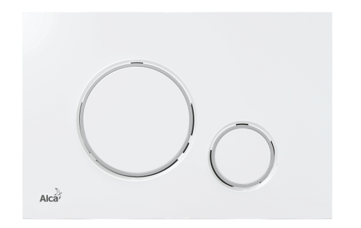 Кнопка управления для скрытых систем инсталляции, белый/хром-глянец Alcaplast M770 THIN