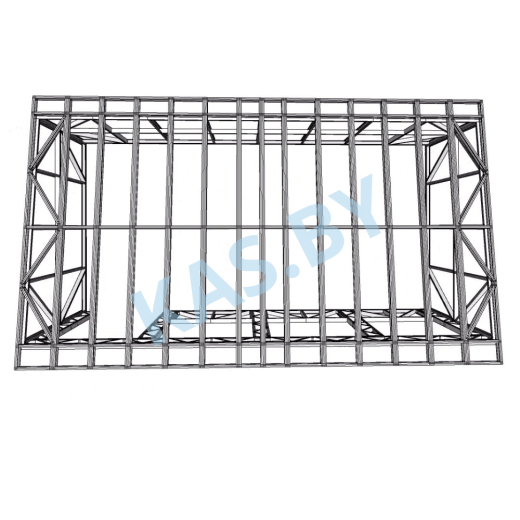 Каркас беседки из ЛСТК 4 х 8 м